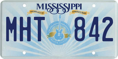 MS license plate MHT842