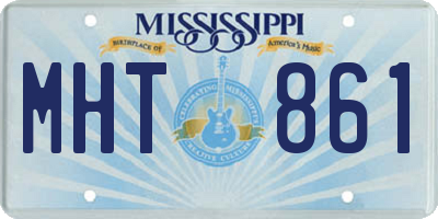 MS license plate MHT861