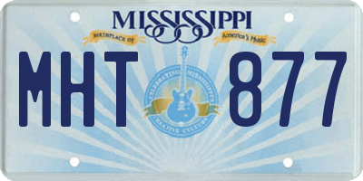 MS license plate MHT877