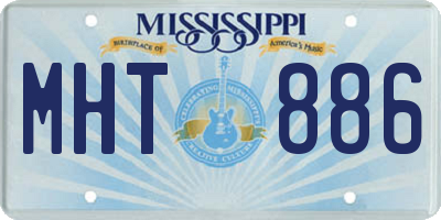MS license plate MHT886