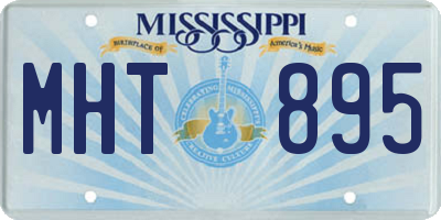 MS license plate MHT895