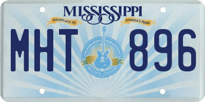 MS license plate MHT896