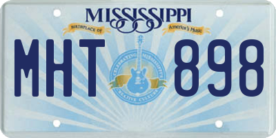 MS license plate MHT898