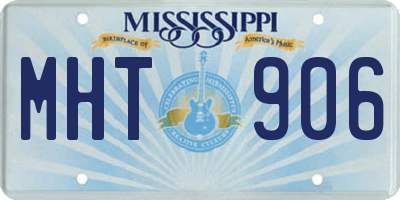 MS license plate MHT906