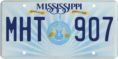 MS license plate MHT907