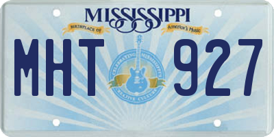 MS license plate MHT927