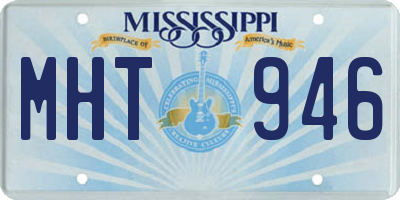 MS license plate MHT946