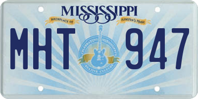 MS license plate MHT947