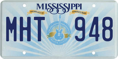MS license plate MHT948