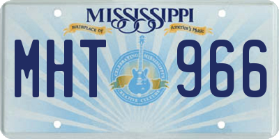 MS license plate MHT966
