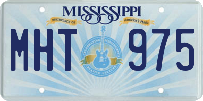 MS license plate MHT975