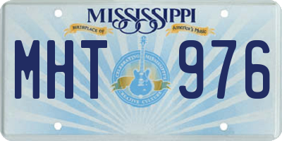 MS license plate MHT976