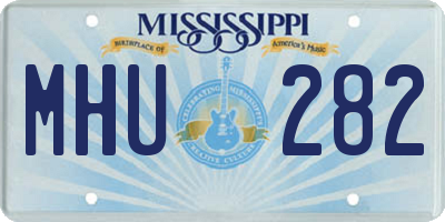MS license plate MHU282