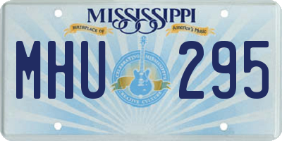 MS license plate MHU295
