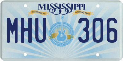 MS license plate MHU306