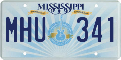 MS license plate MHU341