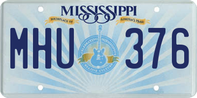 MS license plate MHU376