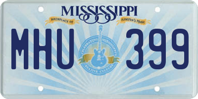 MS license plate MHU399