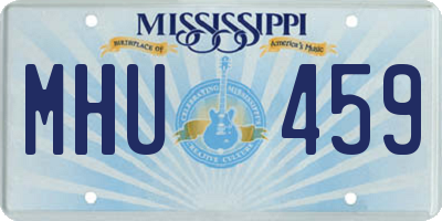 MS license plate MHU459