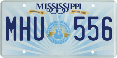 MS license plate MHU556