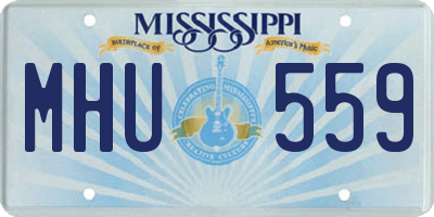 MS license plate MHU559