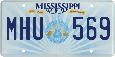 MS license plate MHU569