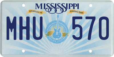 MS license plate MHU570