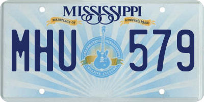 MS license plate MHU579