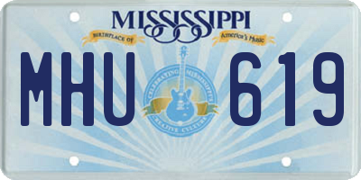 MS license plate MHU619