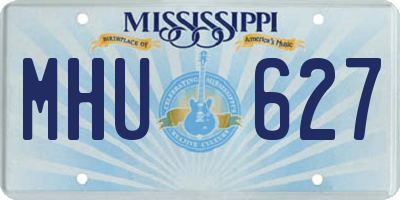 MS license plate MHU627