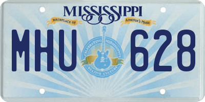 MS license plate MHU628