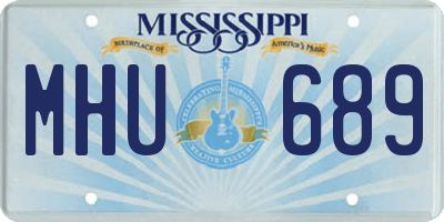 MS license plate MHU689