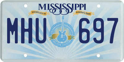 MS license plate MHU697