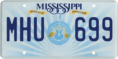MS license plate MHU699