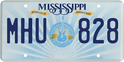 MS license plate MHU828