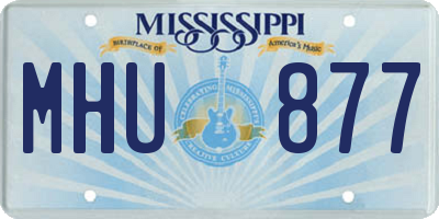 MS license plate MHU877
