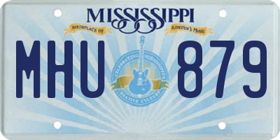 MS license plate MHU879