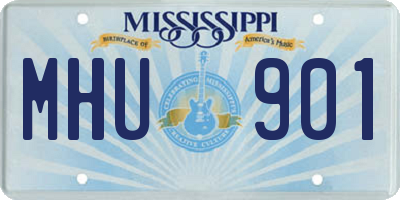 MS license plate MHU901