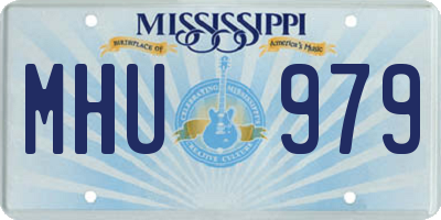 MS license plate MHU979