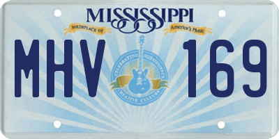 MS license plate MHV169