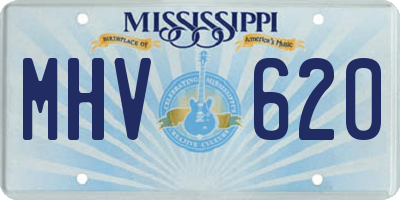 MS license plate MHV620