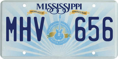 MS license plate MHV656