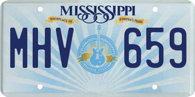 MS license plate MHV659