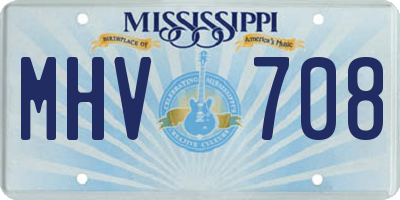 MS license plate MHV708