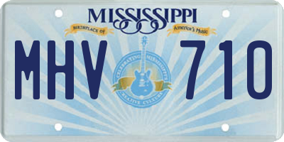 MS license plate MHV710