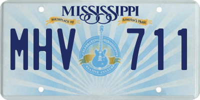 MS license plate MHV711