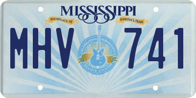 MS license plate MHV741