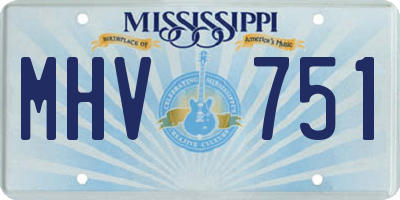 MS license plate MHV751