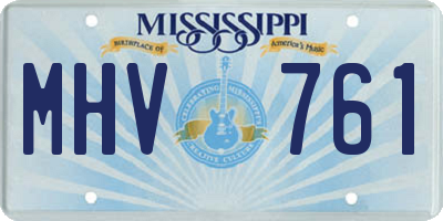 MS license plate MHV761