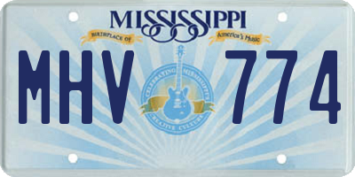 MS license plate MHV774